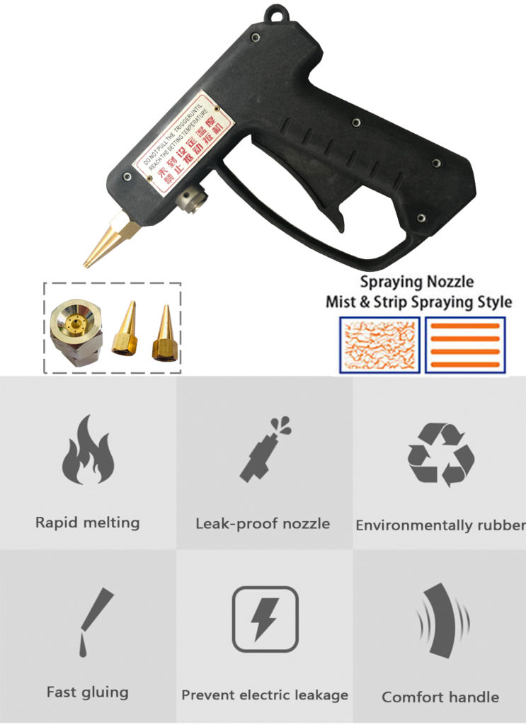 features of glue gun